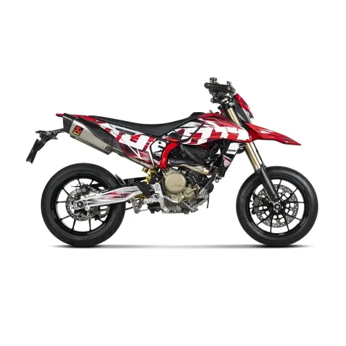 AKRAPOVIC DUCATI HYPERMOTARD 698 / 2024 pot d'échappement SLIP-ON TITANE EURO5 1811-4722