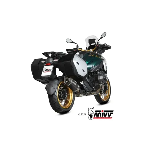 MIVV BMW R1300 GS / 2024 pot d'échappement SR-1 Titane noir/Carbone Homologué CE