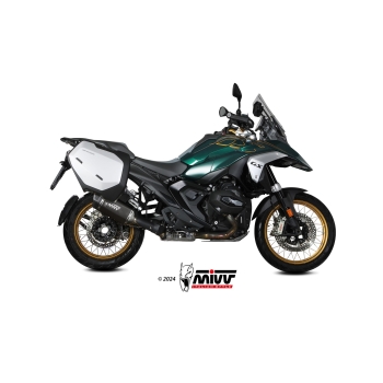 MIVV BMW R 1300 GS / 2024 SR-1 exhaust system Black Titanium/Carbon silencer CE approved