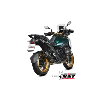 MIVV BMW R 1300 GS / 2024 SR-1 exhaust system Black Titanium/Carbon silencer CE approved