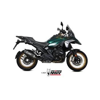 MIVV BMW R 1300 GS / 2024 SR-1 exhaust system Black Titanium/Carbon silencer CE approved