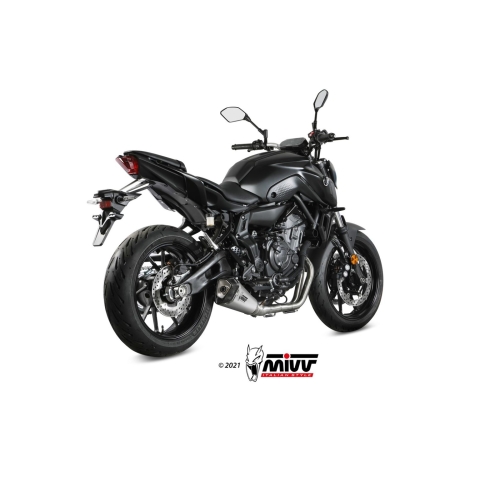 MIVV YAMAHA MT-07 / 2021 2024 DELTA RACE exhaust line system Inox/Carbon silencer NOT APP.