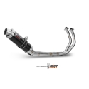 MIVV YAMAHA MT-07 / 2021 2024 GP exhaust line system Black Inox/Carbon silencer NOT APP.