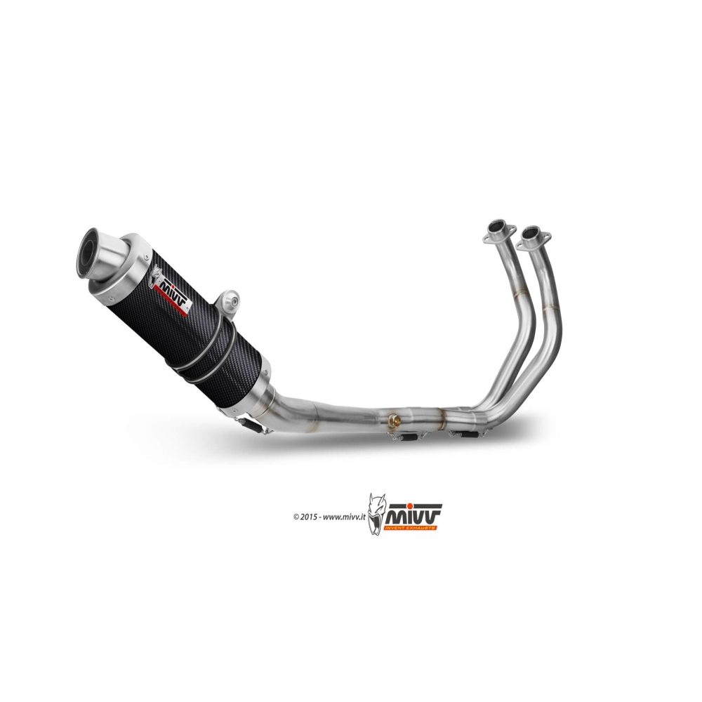 MIVV YAMAHA MT-07 / 2021 2024 GP exhaust line system Carbon/Inox silencer NOT APP.