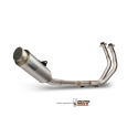 MIVV YAMAHA MT-07 / 2014 2024 GP exhaust line system Titanium/Inox silencer NOT APP.