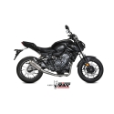 MIVV YAMAHA MT-07 / 2014 2024 GP exhaust line system Titanium/Inox silencer NOT APP.