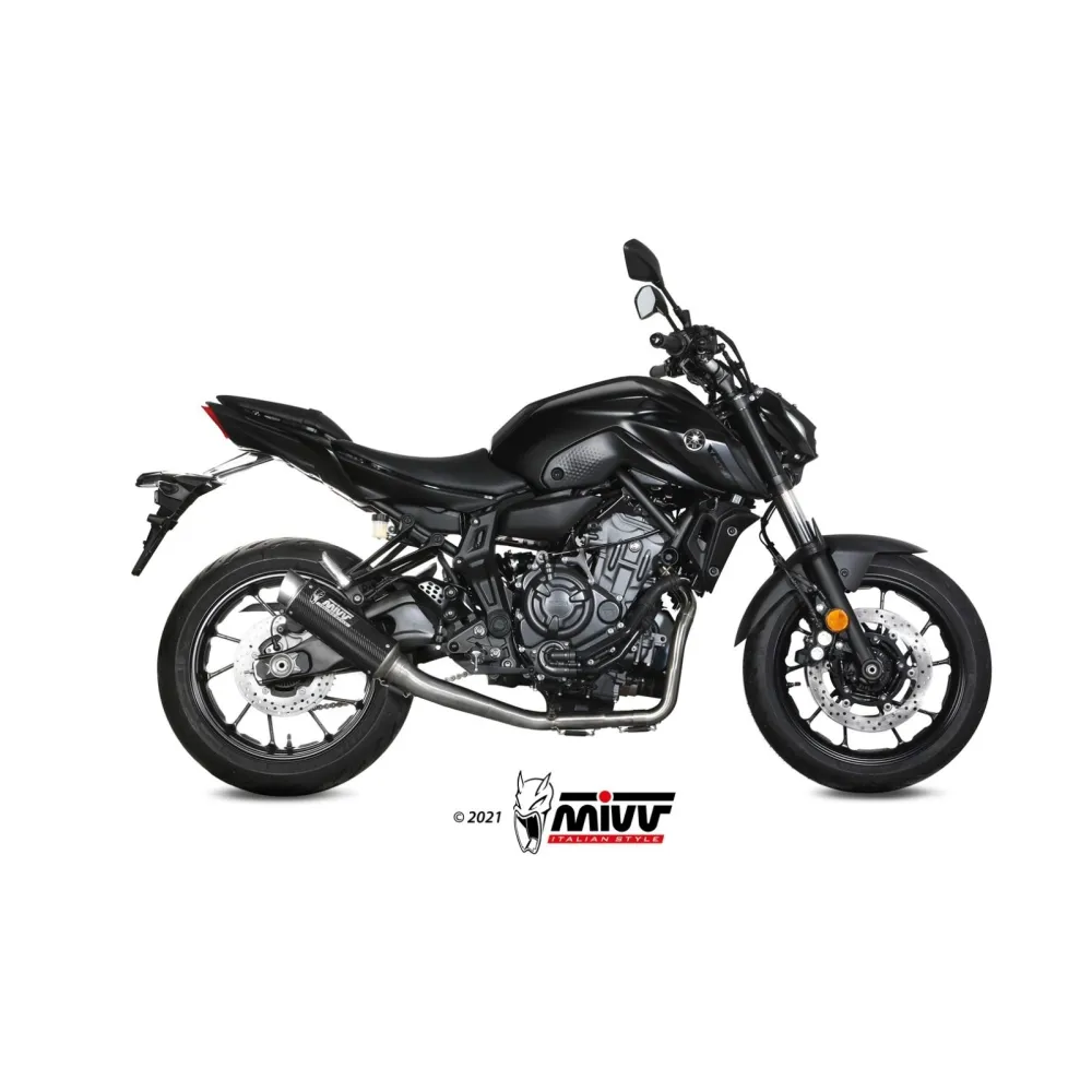 MIVV YAMAHA MT-07 / 2014 2024 ligne d'échappement GP PRO Carbone/Inox - Y.065.L2P