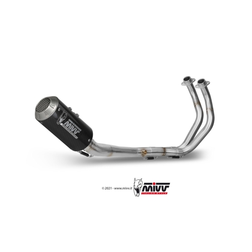 MIVV YAMAHA MT-07 / 2014 2024 MK3 exhaust line system Carbon/Inox NOT APP. - Y.045.SM3C