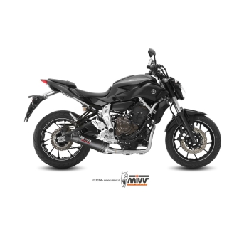 MIVV YAMAHA MT-07 / 2021 2024 ligne d'échappement OVAL Carbone - Y.044.L3C