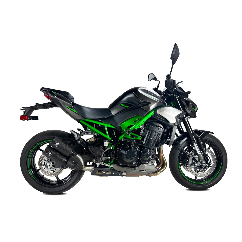 IXRACE KAWASAKI Z 900 / A2 / 2025 DOUBLE pot d'échappement DCX2 CARBON FORGED DK7430C2 - EURO5+