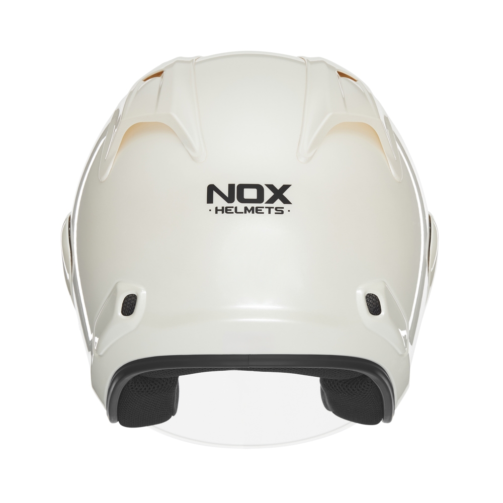 NOX casque jet moto scooter N220-S blanc perle