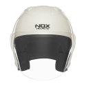 NOX casque jet moto scooter N220-S blanc perle