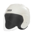 NOX casque jet moto scooter N220-S blanc perle