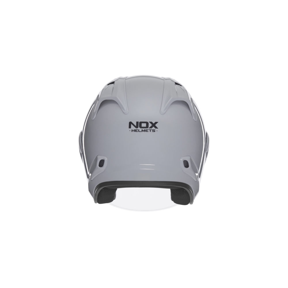 NOX casque jet moto scooter N220-S gris nardo