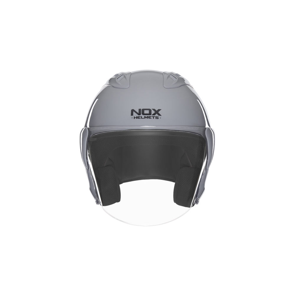 NOX casque jet moto scooter N220-S gris nardo