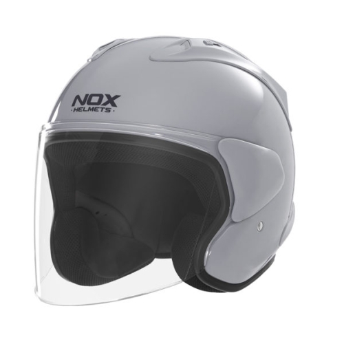 NOX casque jet moto scooter N220-S gris nardo