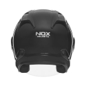 NOX casque jet moto scooter N220-S noir brillant