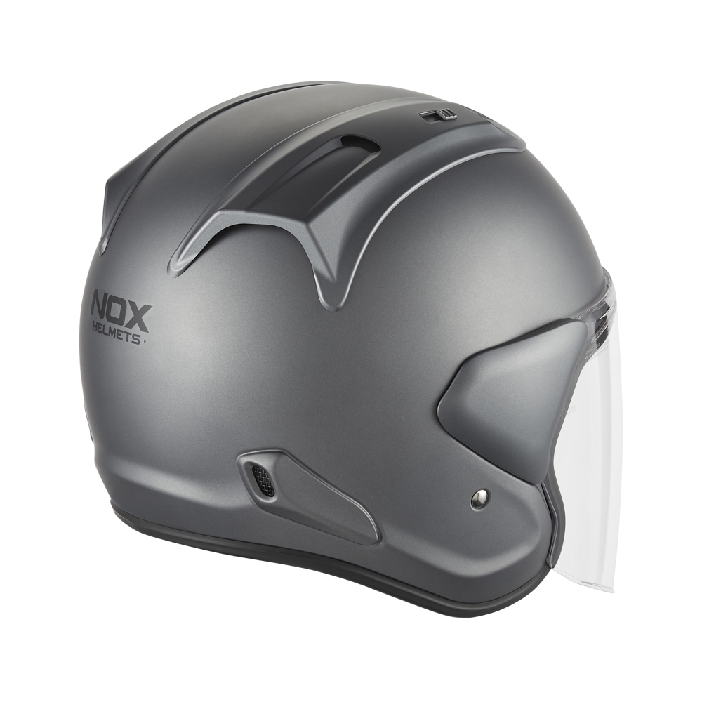 NOX casque jet moto scooter N220-S titane mat