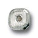 white SQUARE led indicators N°1 alu edge E11 approved