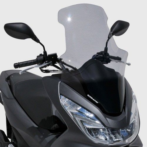 honda PCX 125 14 18 pare brise haute protection TOURING HP +25cm hauteur 70cm avec protèges-mains