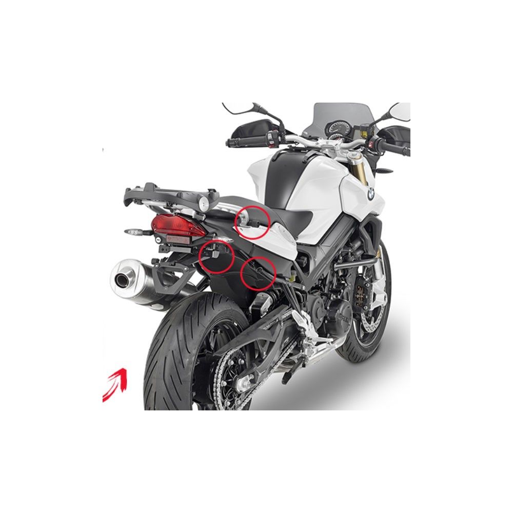 GIVI PLR5118 quick support for luggage side case GIVI MONOKEY BMW F800 R 2015 2019 